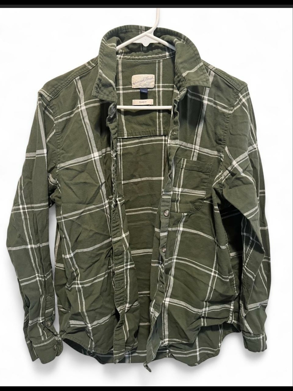 Universal‎ Thread Olive Green Plaid Shirt Jacket